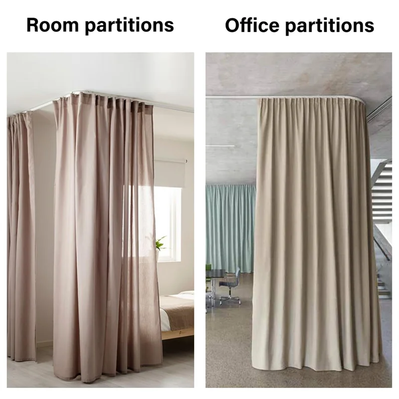 

F-T 90° Curved Connector, Can Be Flexibly Bent Ceiling Mounted Curtain Track, Suitable For Ceiling Curtain Track