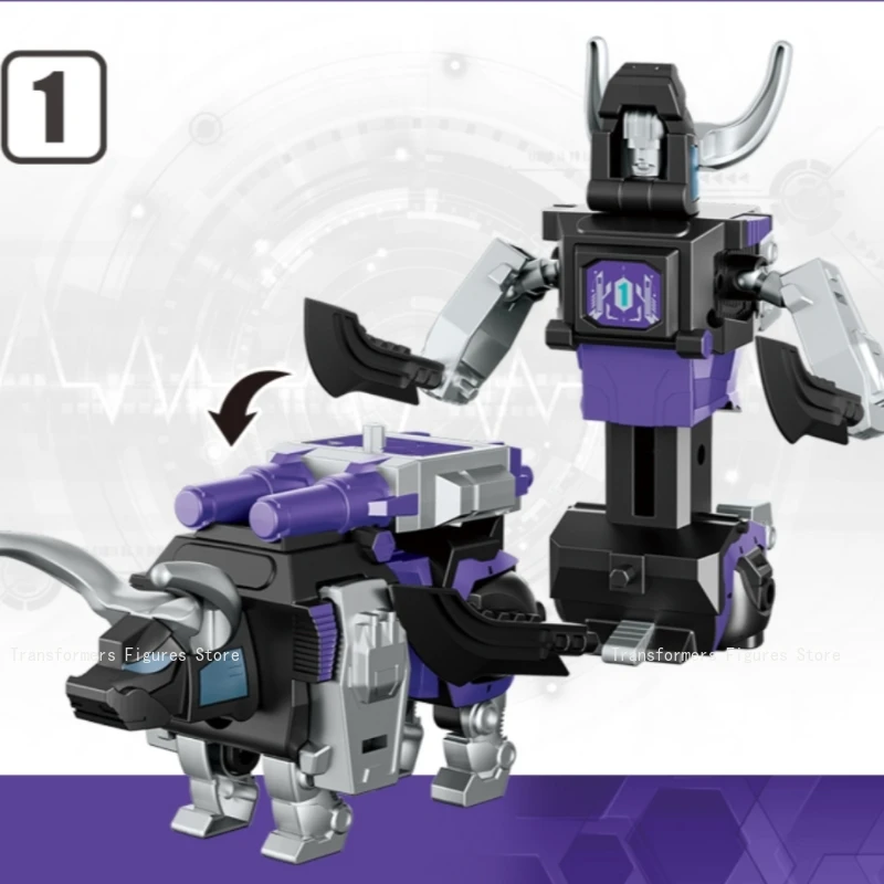 Zupełnie nowy robot transformujący się pięć w jednym Dark Demon Toys Predaking ‌   Figurka Akcji Filmowa Kreskówka Anime Ruchoma Model Prezent