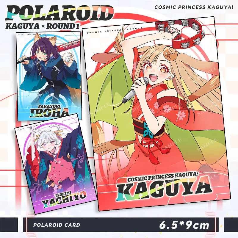 3 piezas de la Princesa Cósmica Kaguya! Tarjetas Pequeñas de Kaguya Iroha Yachiyo, Figuras de Anime, Tarjetas Fotográficas, Postales DIY, Marcapáginas, Accesorios, Regalo