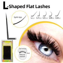 Yelix Fox Lashes Extensions 0.20mm Matte Flat Lashes M Curl Classic Eyelash Extension Asian Eyes Natural Cashmere Eyelashes