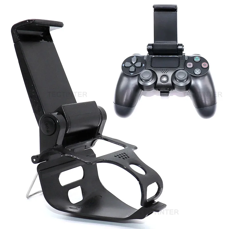 โทรศัพท์มือถือสำหรับPS4 Controller Hand Hand GripสำหรับPlayStation 4สำหรับSamsung S9 S8ผู้ถือคลิป