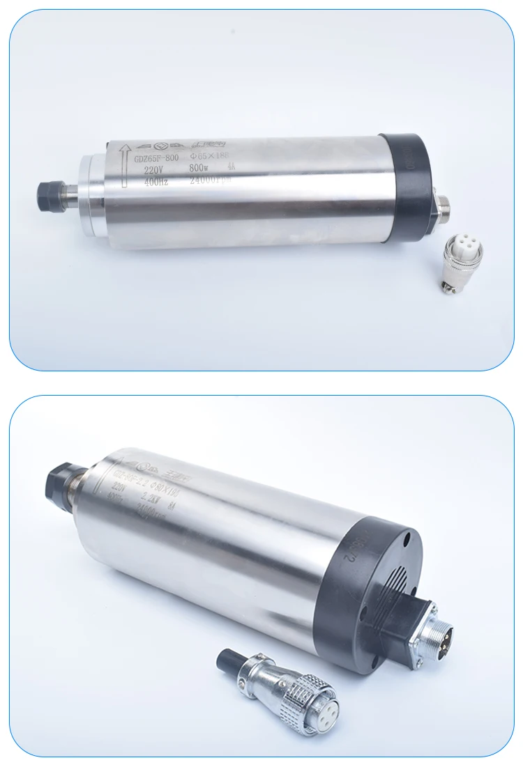 Wind cooled spindle high-speed GDZ6580 circular motor woodworking 2.2KW advertising carving machine power head motor