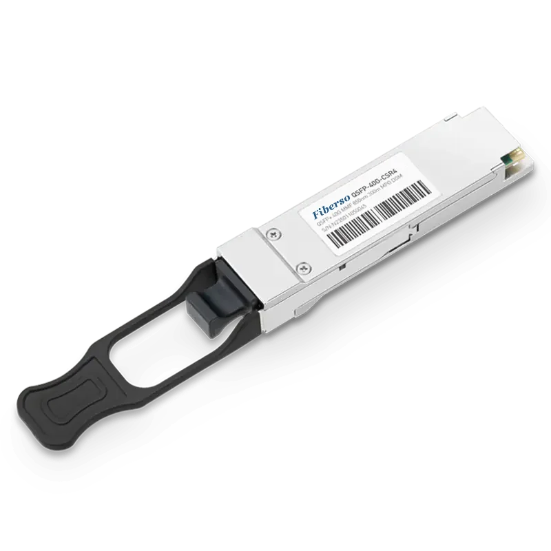 Fiberso QSFP+ 40G Module CSR4 300m 850nm MPO MM Fiber Optical Transceiver Compatible with Switches