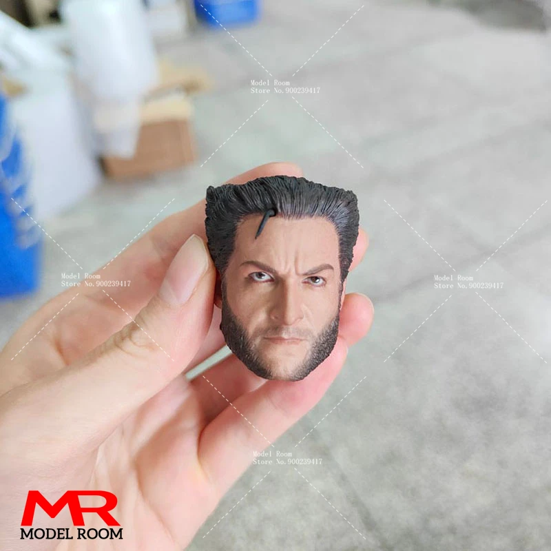 1/6 Hugh Jackman Head Sculpt Male Soldier Head Carving Model Fit 12\'\' Action Figure Body Dolls