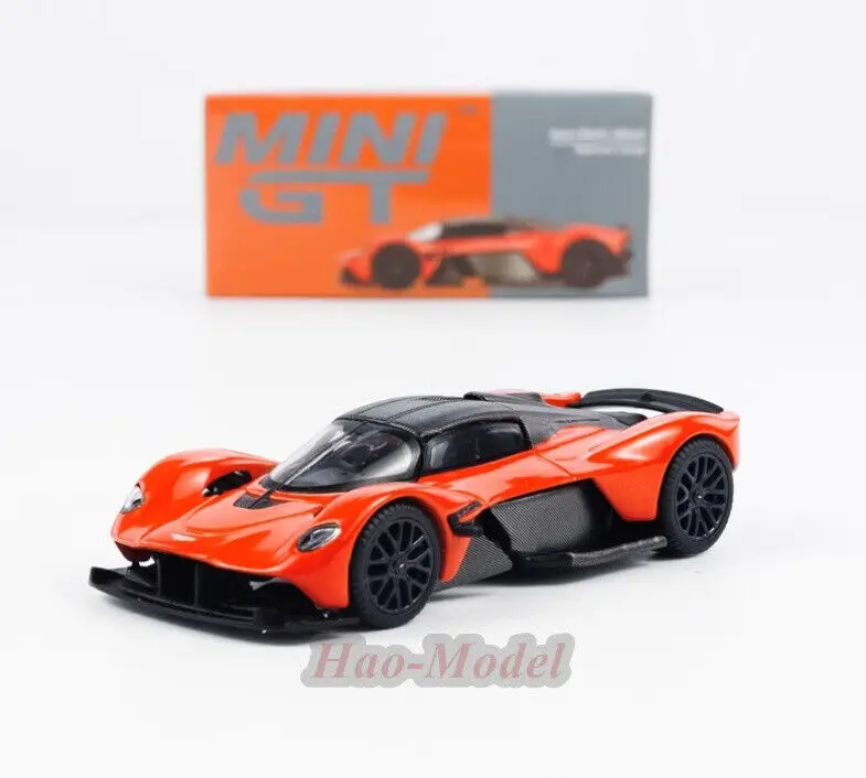 TSM MINIGT 1/64 For Aston Martin Valkyrie Alloy Diecast Model Car Simulation Toys Birthday Gifts Hobby Display Collection Orange