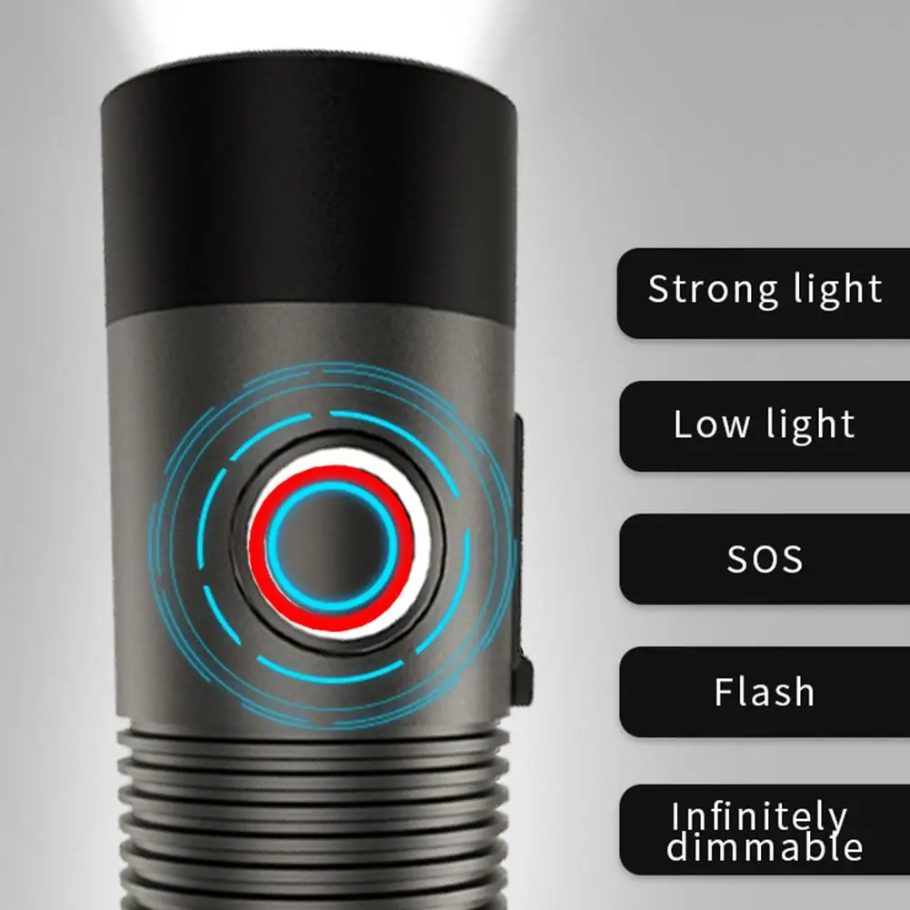 Новинка, XPG вспышка подсветка, зарядка, безполимерный мини портативный стальной фонарик, фонарик для кемпинга на открытом воздухе