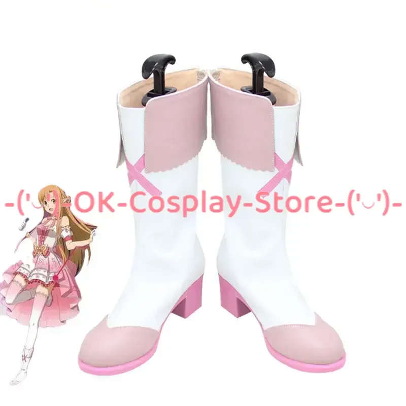 

Yuki Asuna Cosplay Shoes Halloween Carnival Boots PU Shoes Cosplay Props Custom Made