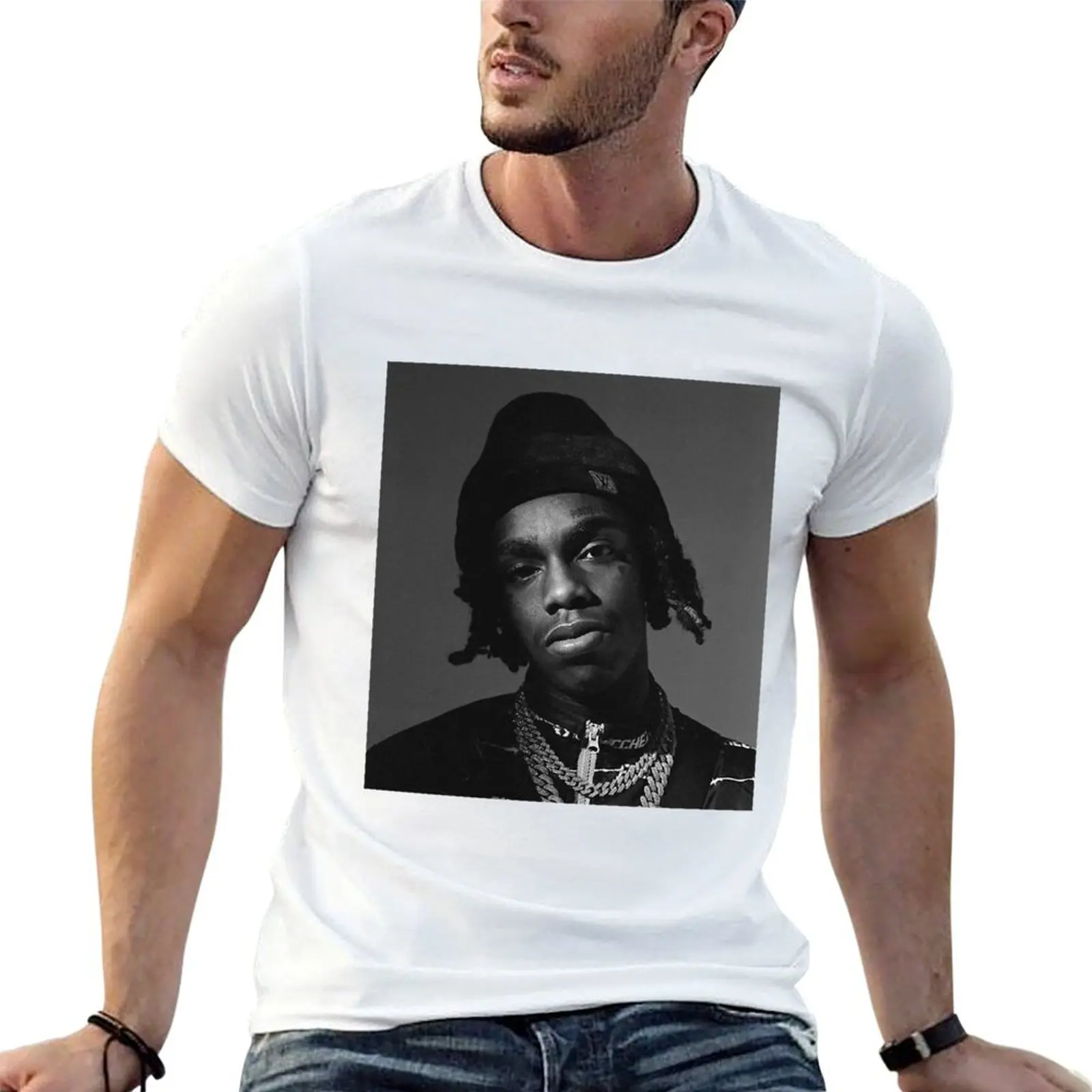 

YNW Melly black T-Shirt man t shirt cotton t shirts designer T-Shirt