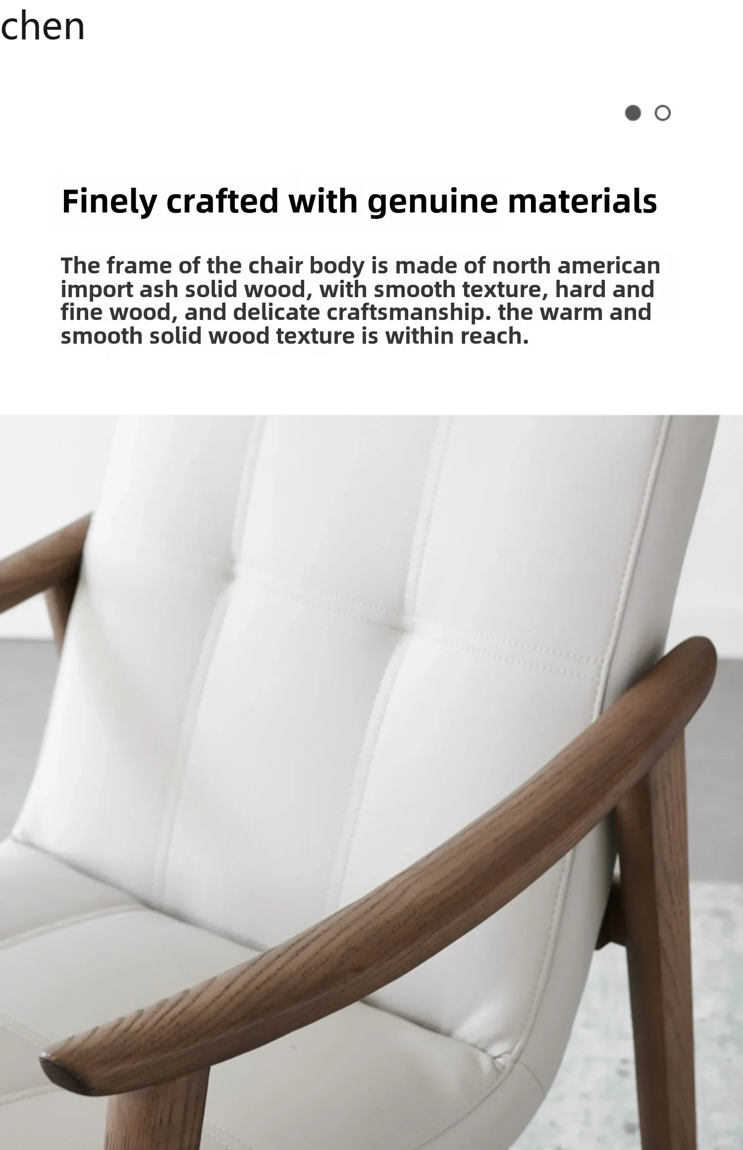 TQH-c13  Solid Wood Back Chair Modern Simple Leisure Chair Balcony Table and  Living Room Negotiation Reception Chair