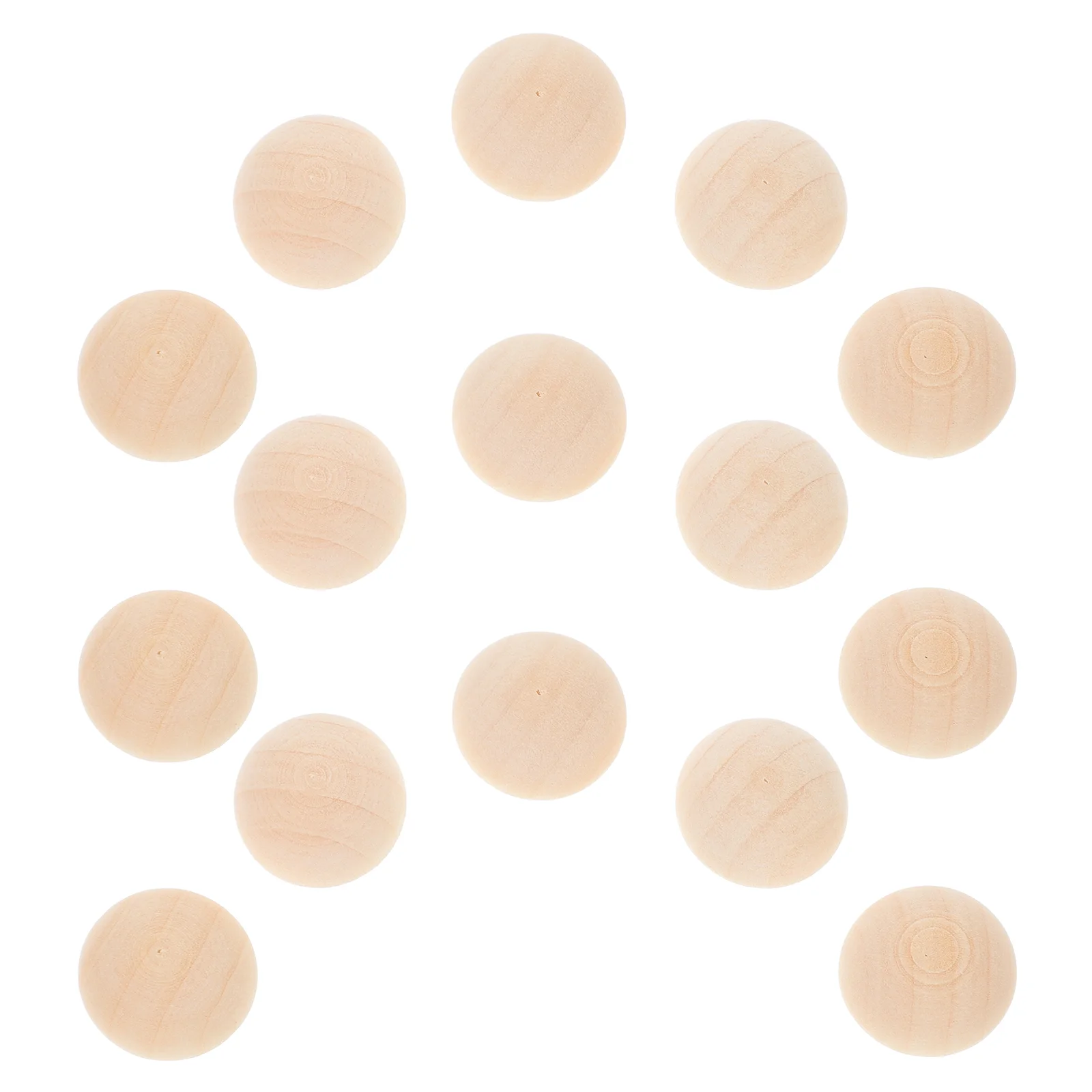 

100 Pcs Ball and Cup Toy Balls Half Crafts for Girls Toys Kids Mini Hemisphere Split Wood Bead