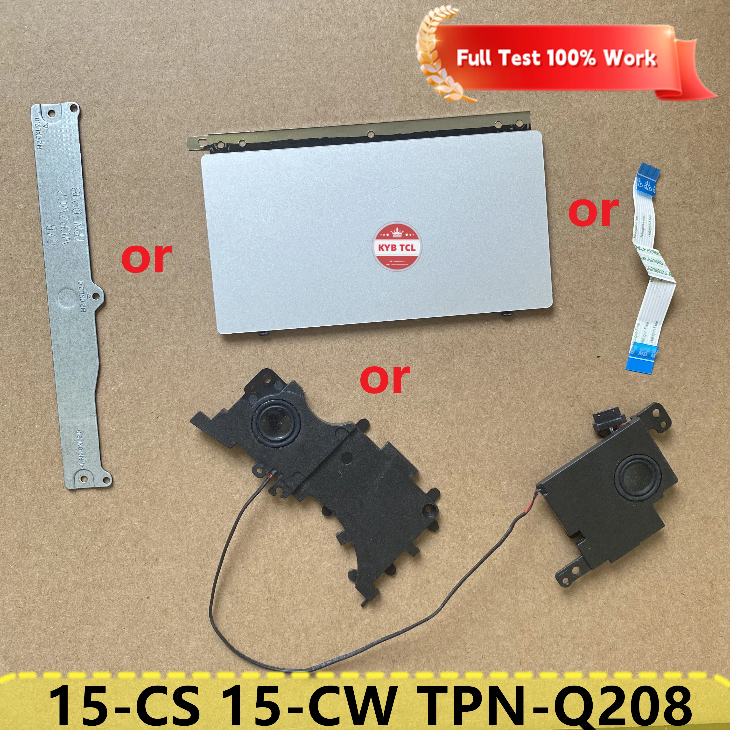 Panel táctil para ordenador portátil, Cable o soporte de altavoz para HP 15-CS 15-CW 15-CW1001NA TPN-Q208 G7B SB459A-22H3 3BG7BSATP00