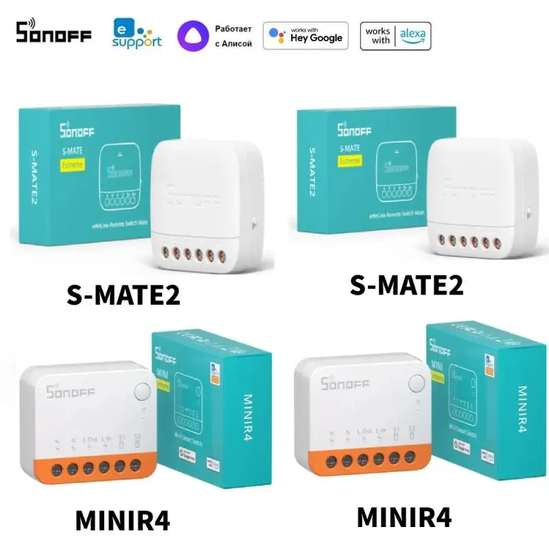 SONOFF Extreme Switch Mate S-MATE2 MINIR4 EWeLink-Remote Control Via Smart Switch For Smart Home Via Alexa Google Home IFTTT