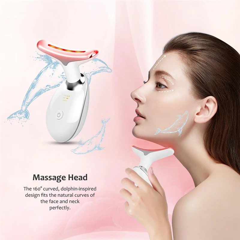 A24P Face And Neck Massager Face And Neck Red Light Therapy Home Facial Skin Care Tools