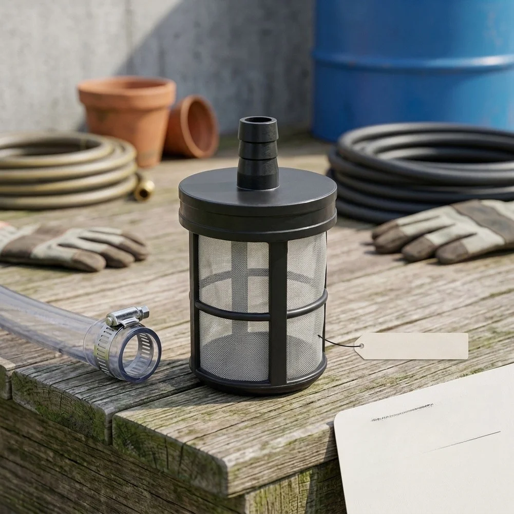 Filters Suction Hose Filter Silver Black Water Pump Garden Watering Filter Suction Strainer Filter Suction Strainer