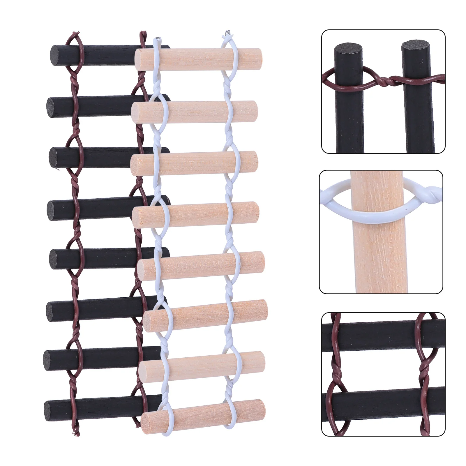 

10Pcs Mini Garden Fence Premium Material Rustic Style Miniature Border Fencing for Succulents Mini Fence Dollhouse Accessories