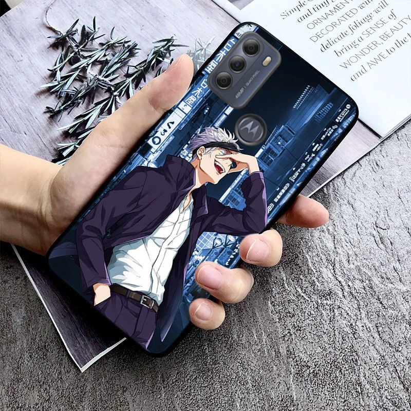 Jujutsu Kaisen Gojo Satoru Anim Case For Moto G84 G22 G32 G42 G52 G62 G53 G72 G60 G60S G100 G10 G20 G30 G13 G50 G 5G G Pure