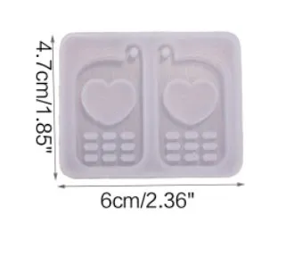 Silicone Quicksand Shaker Mold for DIY Jewelry Making