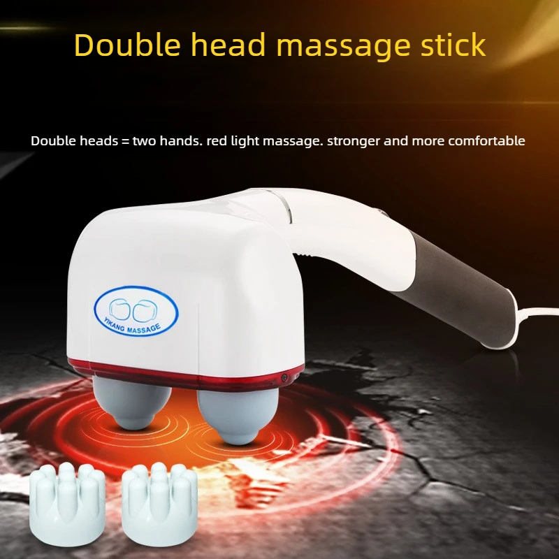 High-Power Dual-Head Dolphin Massage Hammer, Electric Percussion Massager for Back & Calf Home Vibrating Tool Refreshing Durable