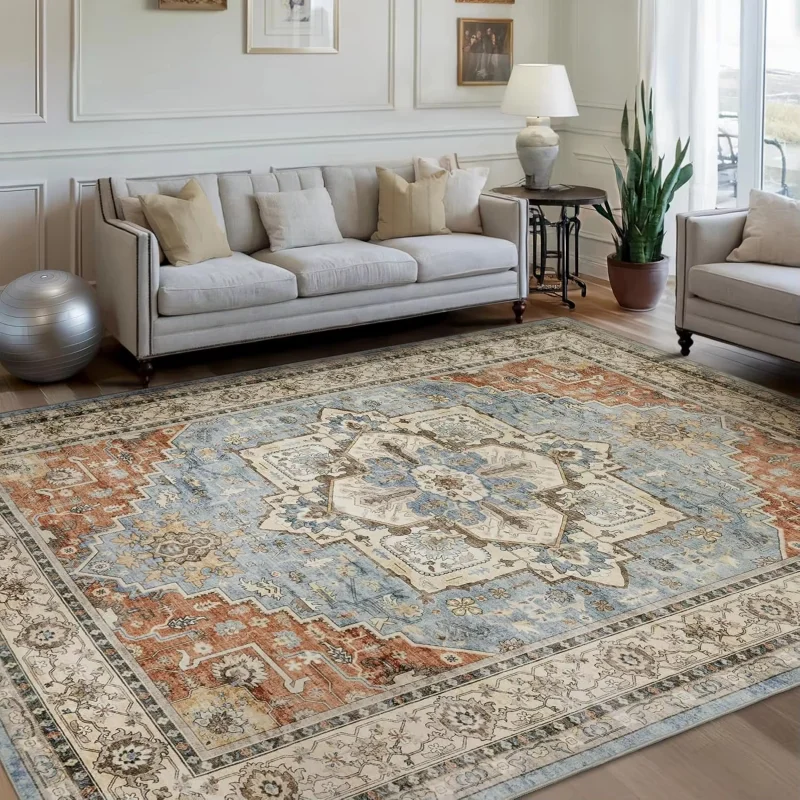 VIKAMA – tapis persan vert vin - Home Textiles France avis et prix