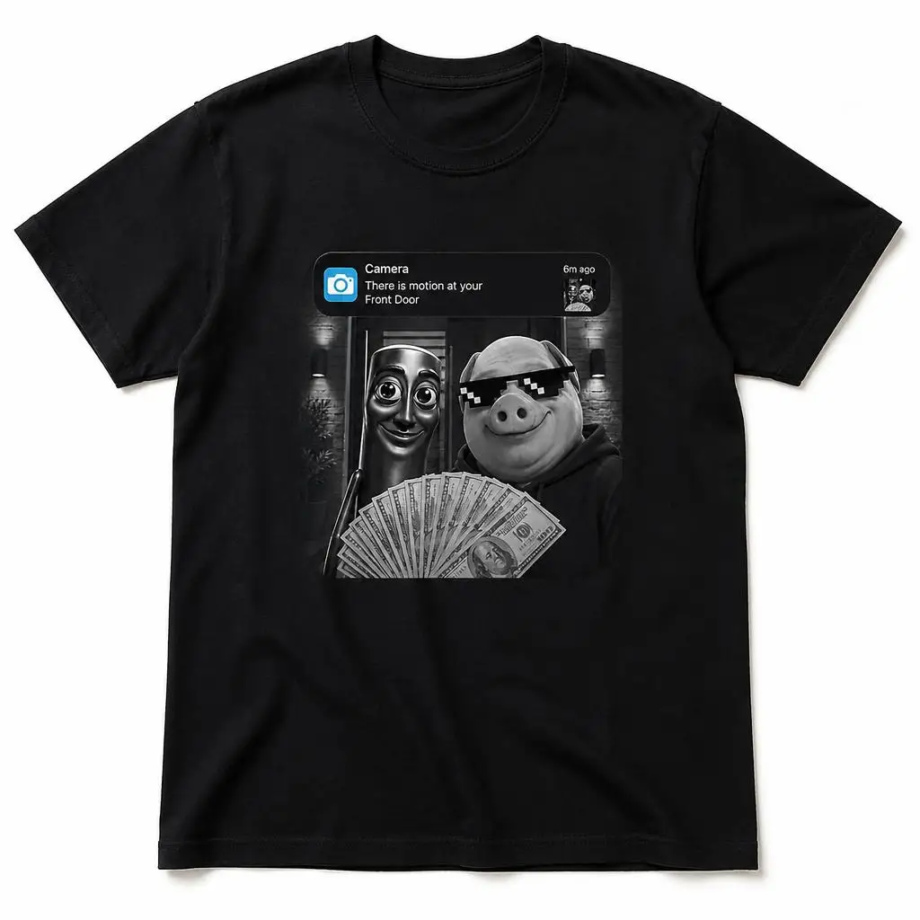 Tung Tung Tung Sahur John Pork Meme Brainrot Men T Shirt 100% Cotton Clothing Fun Short Sleeve Tee Gift T-Shirts