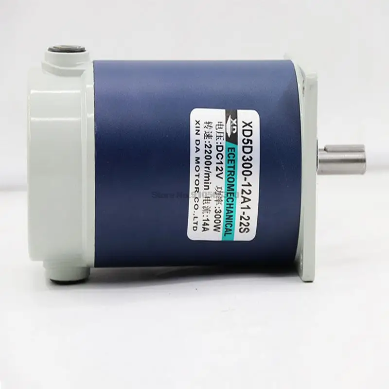 Motor da c.c. de 12v, motor da escova de 300w, motor de alta velocidade ajustável de alta potência da c.c., motor do alto-torque de 24v