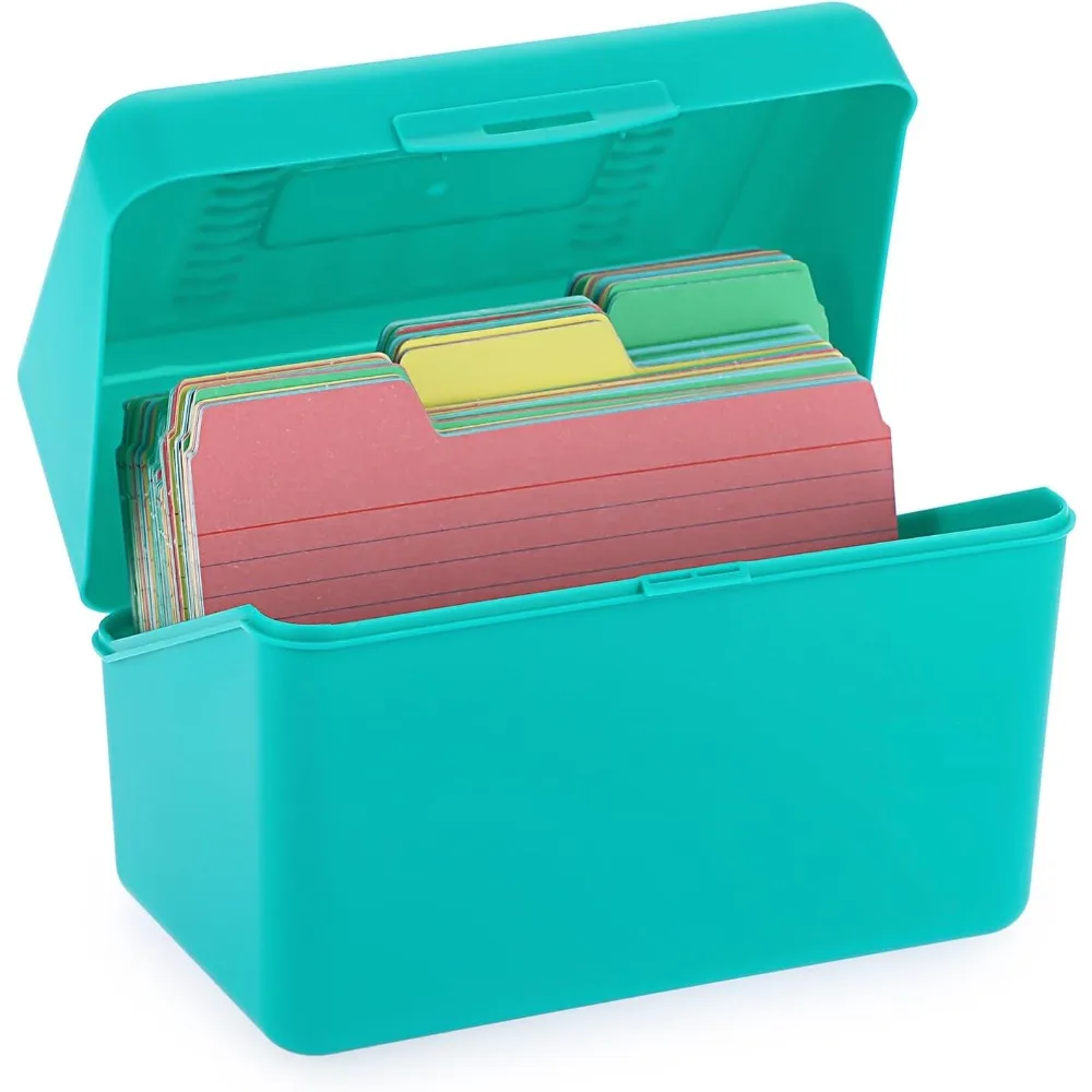 

1 pack of 4 x 6 inch storage boxes, card holders, and plastic storage boxes