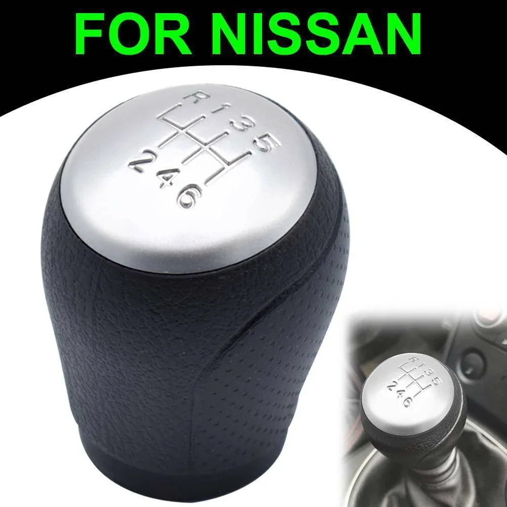 

1.5cm Car Gear Shift Knob Boot Case 6 Speed For Nissan Juke F15 X-Trail T31 Qashqai J10 2007-2019 PU Gear Shift Knob Car Tools