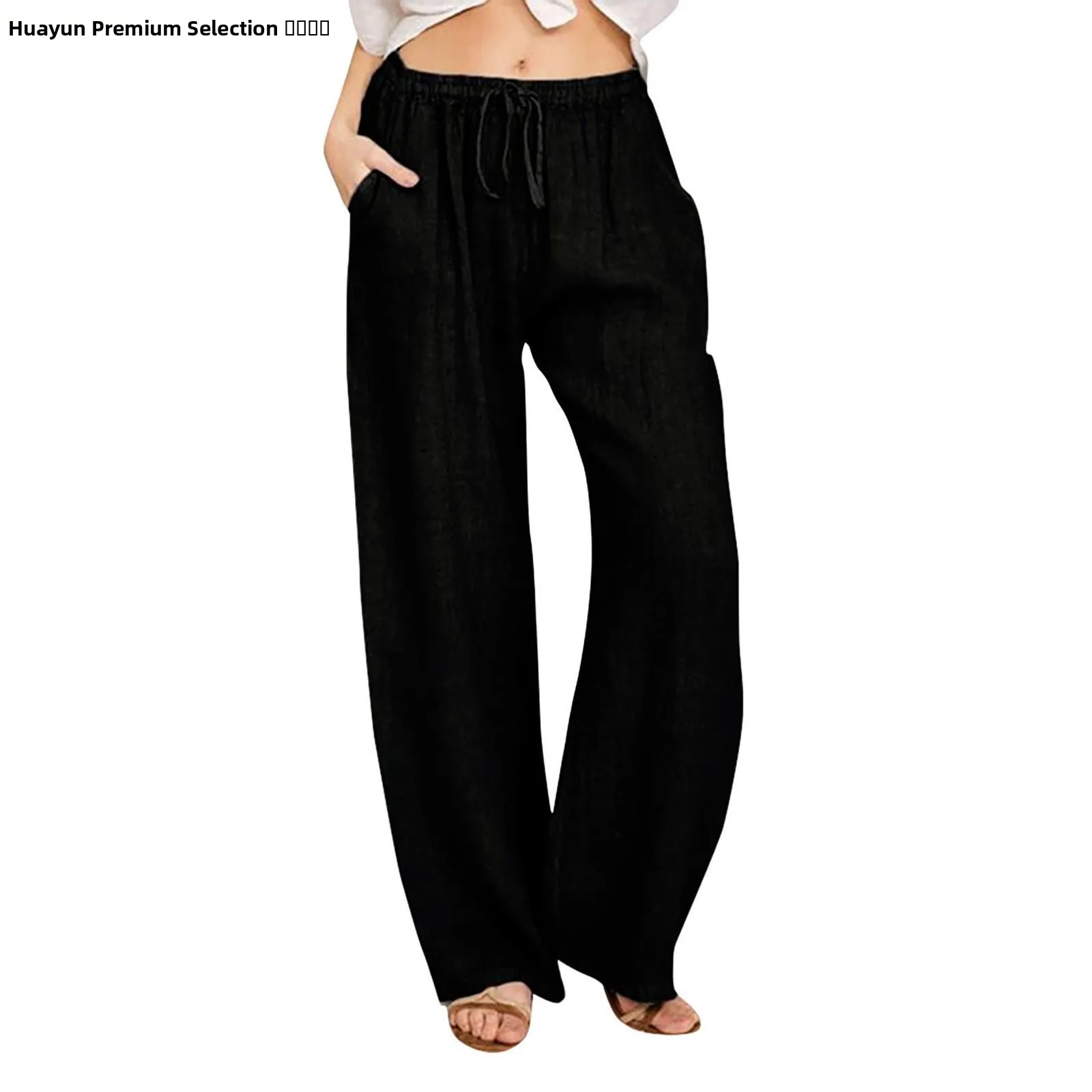 レディースゆったりカジュアルパンツ 無地 プラスサイズ ストリートスタイル ワイドレッグ ロングパンツ 快適なルーズフィット ストレートレッグパンツ