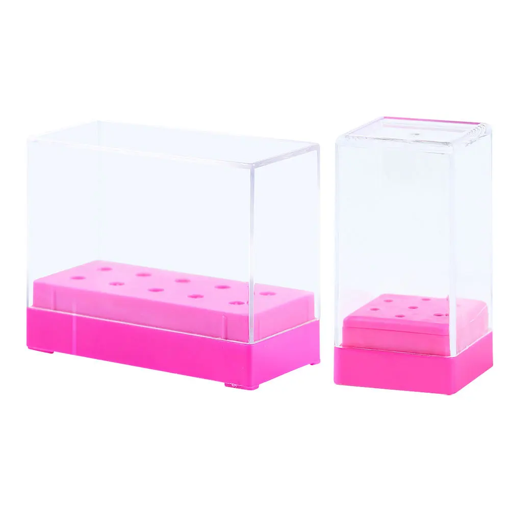 حامل لقم الأظافر مكون من قطعتين، مادة عملية جميلة تدوم طويلاً، مثالية لصالونات التجميل أو المنزل، منظم لقم الأظافر #3