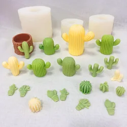 Cactus candela decorazione vendita calda candela fatta a mano sapone torta Mousse al cioccolato stampo in Silicone