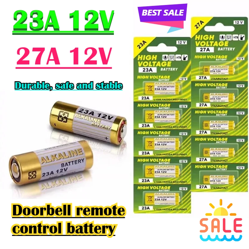 23A 27A 12VБатарея 23GA A23S E23A EL12 MN21 V23GA GP23A LRV08для дверного звонка Электрическая игрушка с дистанционным управлением Щелочная батарея A23 23A 27A 12VБатарея 23GA A23S E23A EL12 MN21 V23GA GP23A LRV08для дверного звонка Электрическая игрушка с дистанционным управлением Щелочная батарея A23