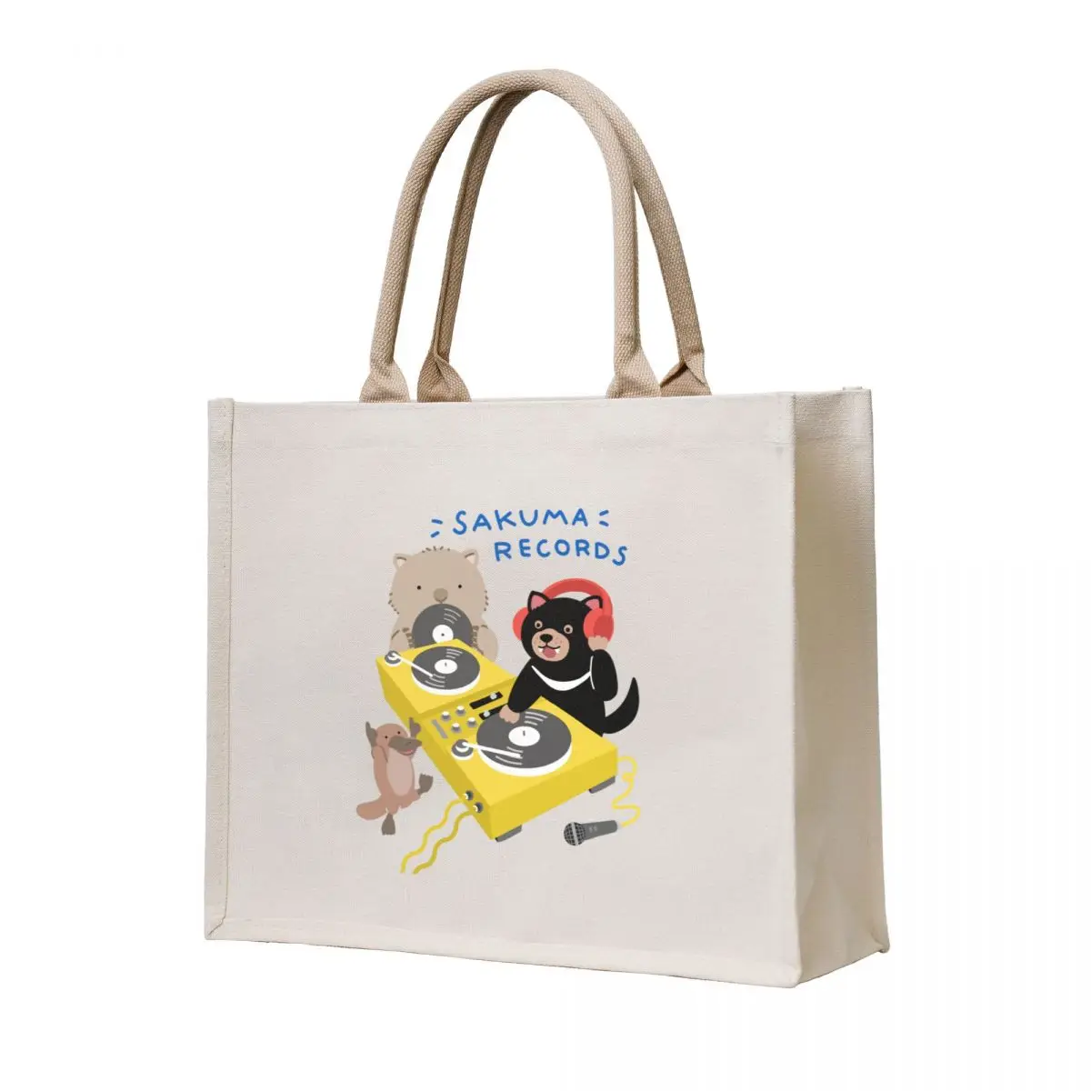 

Sakuma Records! Tote Bag bags luxury women Eco bag canvas tote bags
