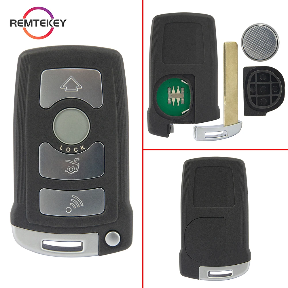 

REMTEKEY Smart Car Key CAS1 LX8766S 4Button 315/434/868/315LP Mhz ID46-Hitag2-PCF7953 Chip for BMW 7 Series 2002-2008