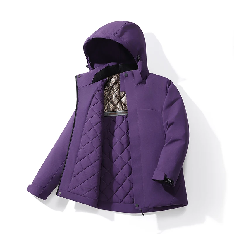 

2025 Men's Women's Winter Waterproof Jacket Outdoor Fleece Warm Windbreaker Unisex Hiking Camping Climbing Skiing Rain Coat