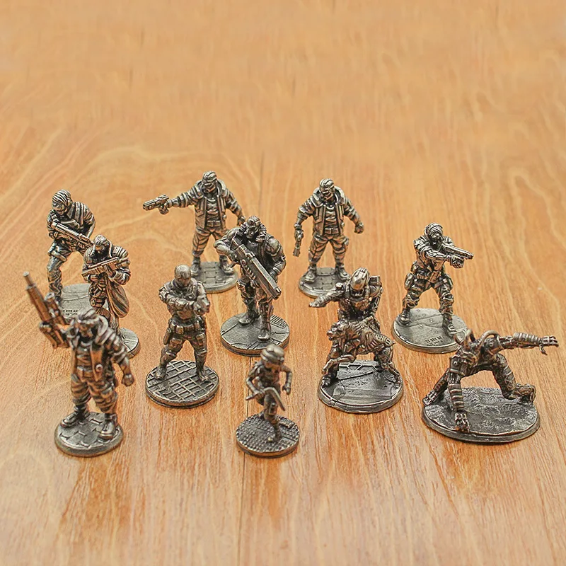 Cyberstyle Future Tech Soldier Model Action Figures Board Game Piece Desktop Car Interior Miniature Ornament Accessories Gifts