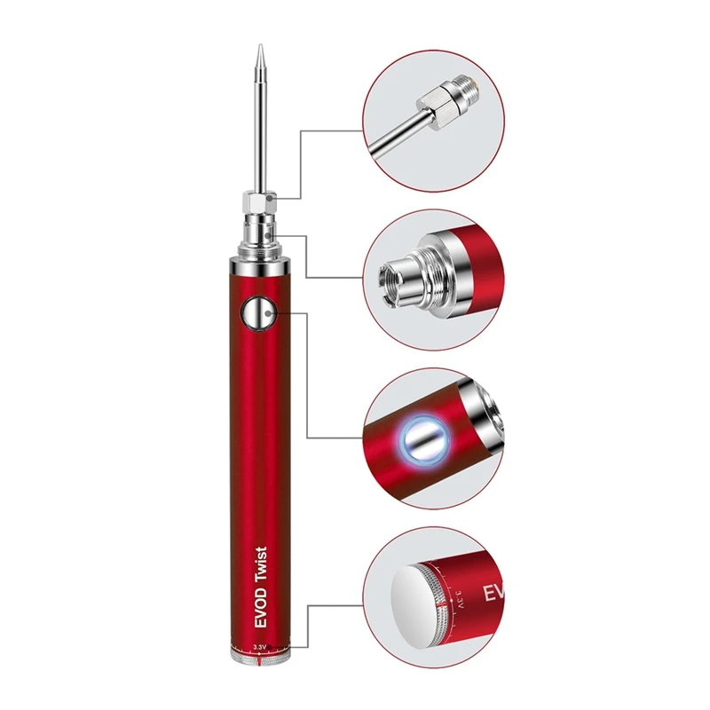 JHD-5V 15W Battery Powered Soldering Iron With USB Charge Soldering Iron Soldering Wireless Charging Solder Iron