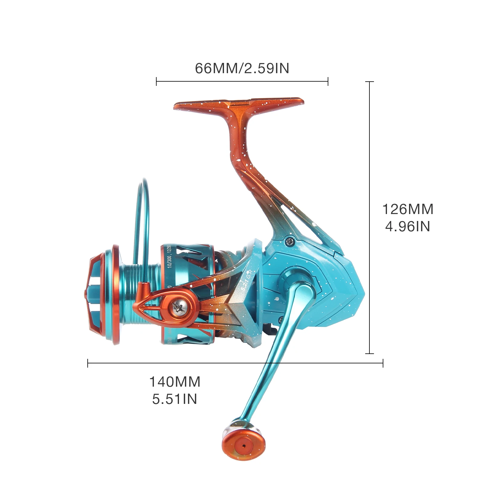 HAUT TON ICEMAN 1500S/3000S/4000L Spinning Fishing Reel 5.2:1 Gear Ratio 4+1BB long distance casting 27.1-31.8Lbs Drag system