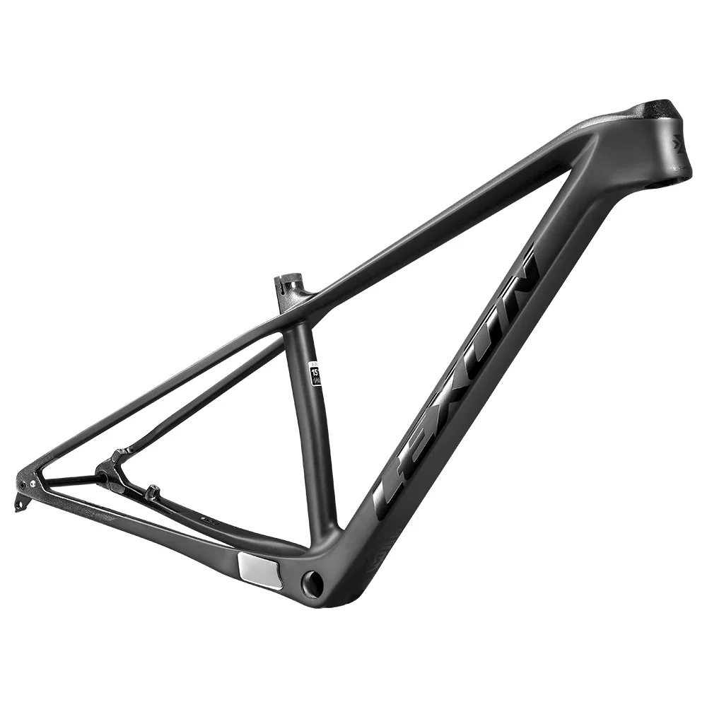 2025 LEXON Carbon 29er إطار MTB ذو ذيل صلب 148 × 12 مم BSA 15/17/19 "1250 جرام خفيف الوزن XC Trail Frameset أسود