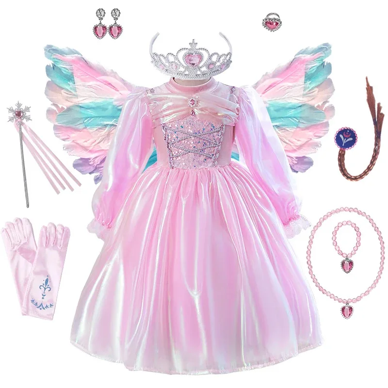 

Baby Girls With Led Light Unicorn Fancy Dress Princess Girls Birthday Party Dress Children Kids Halloween Unicorn Perform Costum
