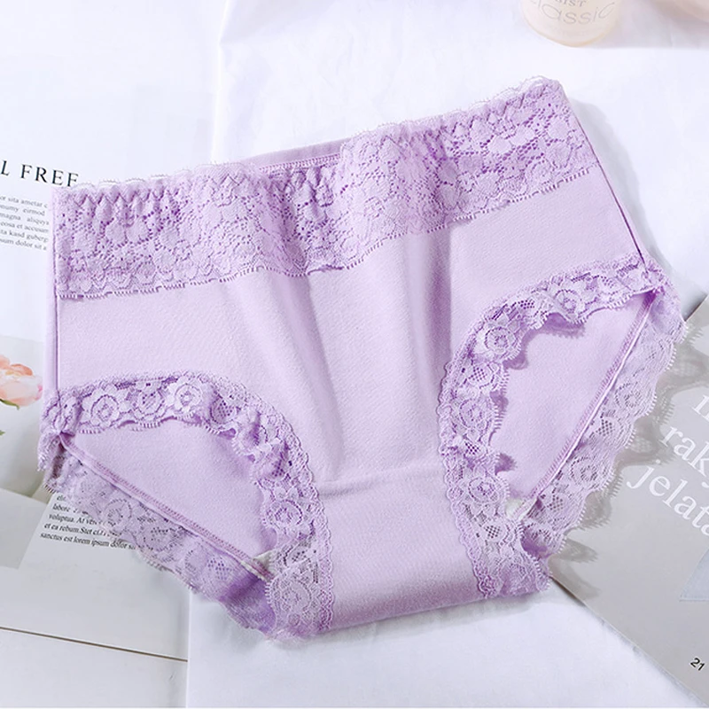 Women Cotton Underwear Panties Sexy Lace Edge Underpants Lingerie Intimates Briefs Body Shaper Underwear Wholesale