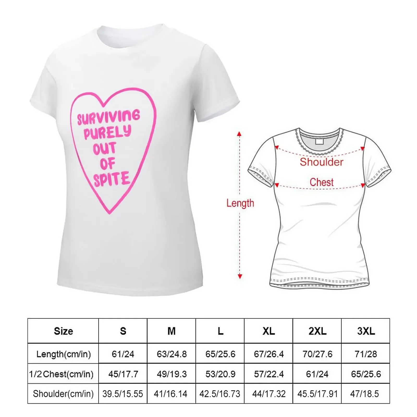 surviving purely out of spite T-shirt aesthetic clothes cute clothes female clothes for Women