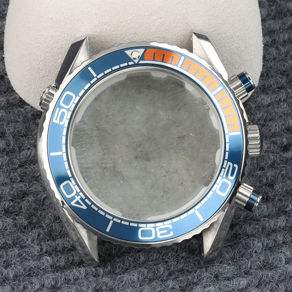 

VK63 Case For Seamaster 600 45.5mm Case Diving Men's Chronograph Case For VK63 VK64 Quartz Movement 33mm Dial Stainless Steel