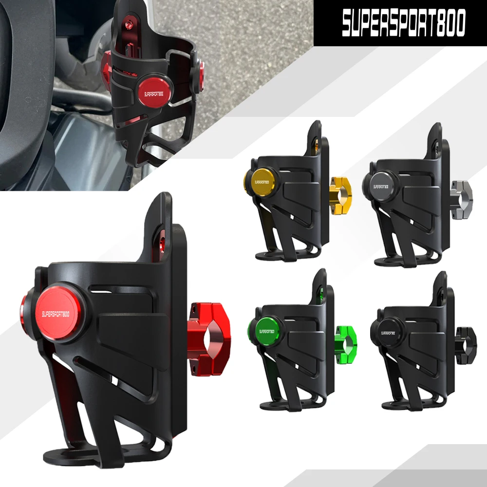 

Motorcycle Water Bottle Cage Drink Cup Holder Mount Accessories For DUCADI 800Supersport 2003 800 Supersport 800-Supersport