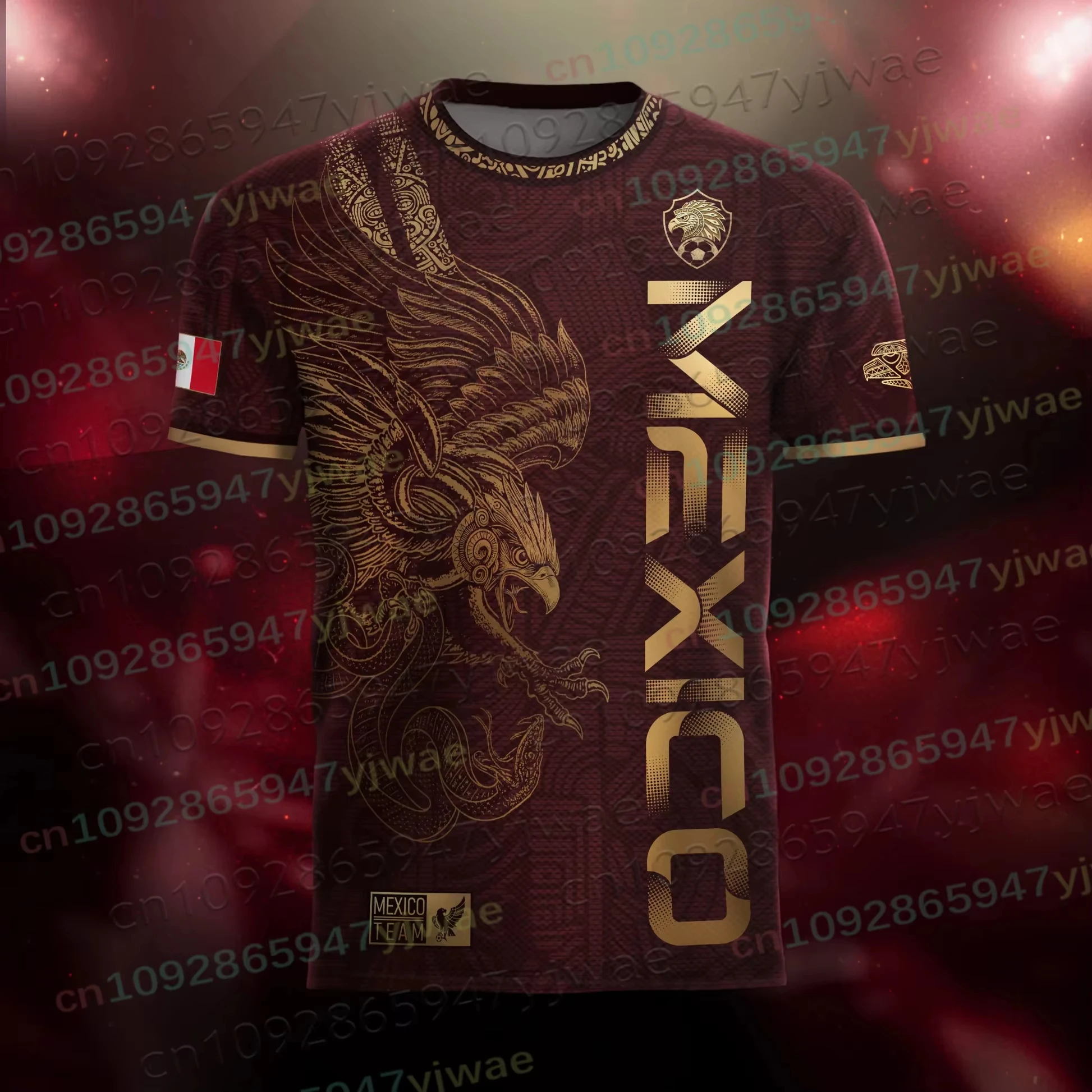 Mexico Special Youth Football Jersey Men's Women Casual Sport Breathable Top For Competition Training Tees Summer Kids Clothing