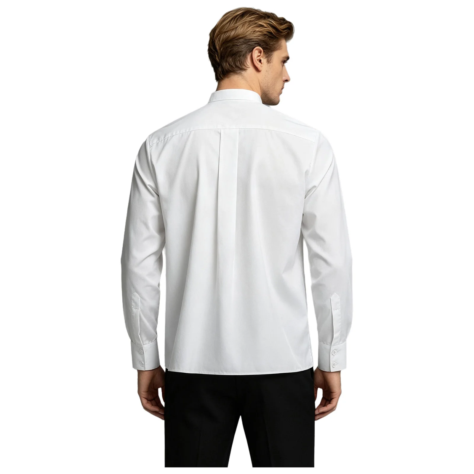 Mens Cowboy Shirt Front Button Panel Stand Collar Long Sleeves Tops for Carnival Parade Festival and Outdoor Country Concert