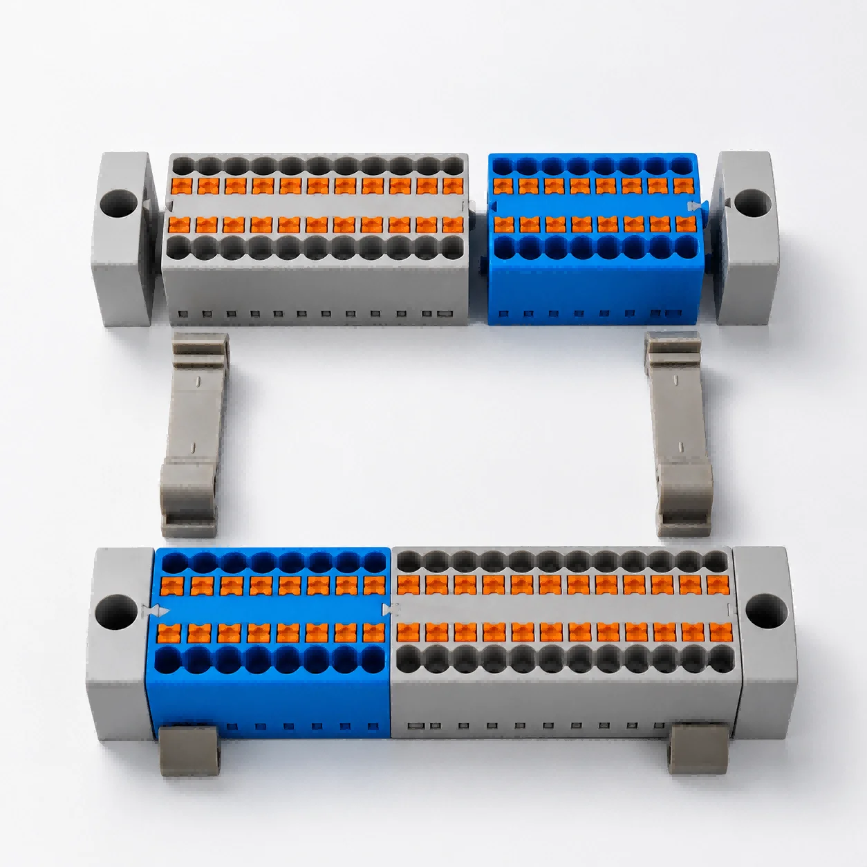 1/5/10PCS Series Wire Connector Push-in Terminal Block Distribution Block DIN Rail Junction Box Electrical Cable 2.5mm² Splitter