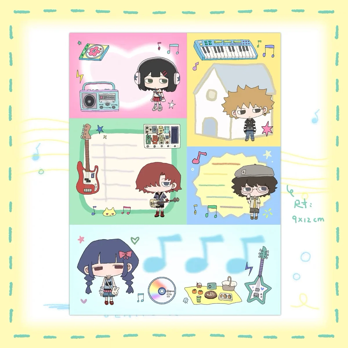 colorful Cute cartoon sticky note pad