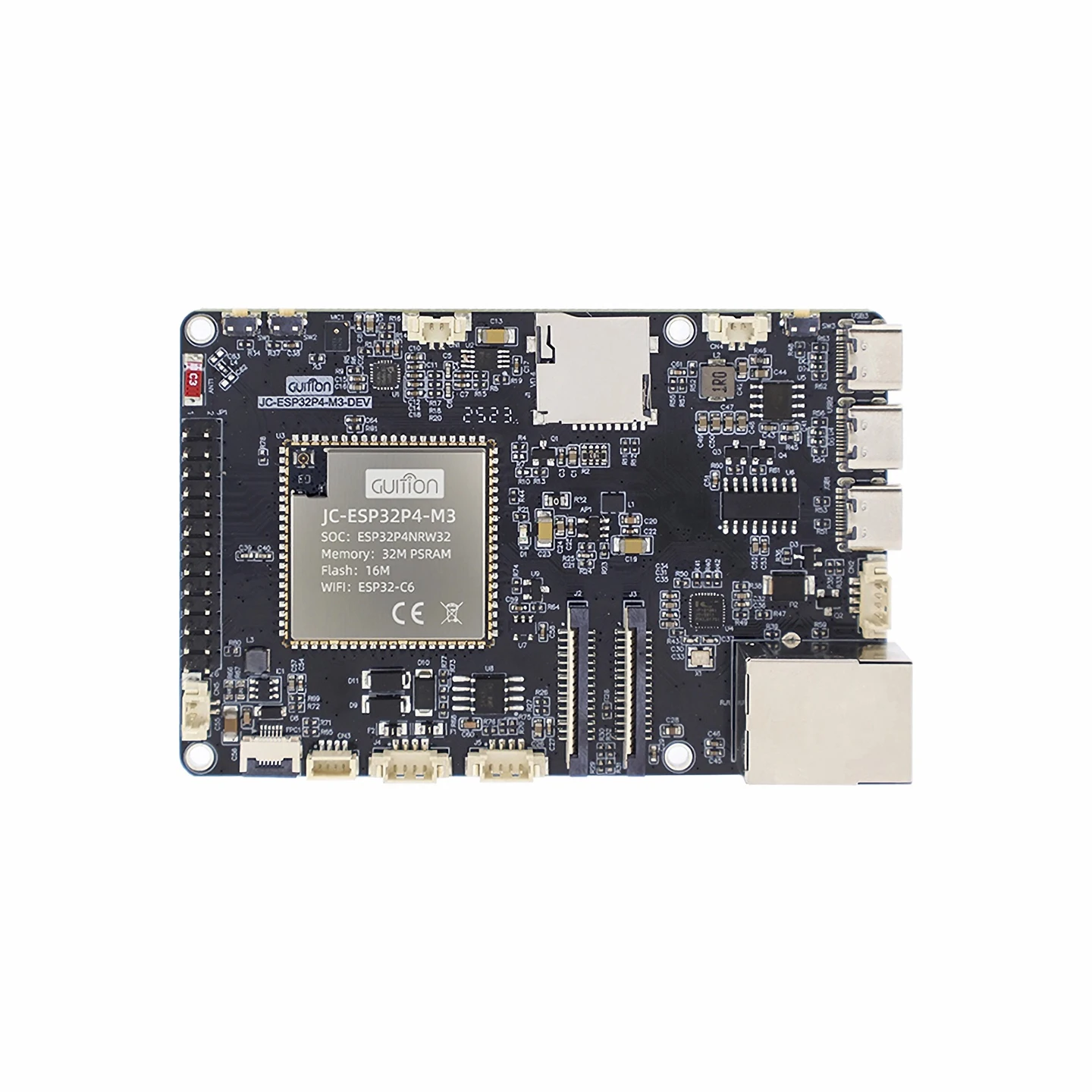 Płytka rozwojowa ESP32-P4 na bazie ESP32-P4 i ESP32-C6, 32M PSRAM, 16M Flash, WiFi 6, BT5, RJ45, MIPI DSI, CSI, USB OTG. (ESP32-P4-Module) — Zdjęcie 2 z 2