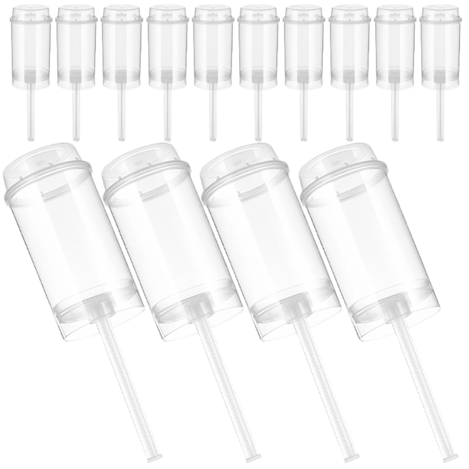

12 20 30pcs Round Cake Push Pops Container for Cupcake Ice Cream DIY Baking Tools Party Favors Kids Treats Holder Tube Set