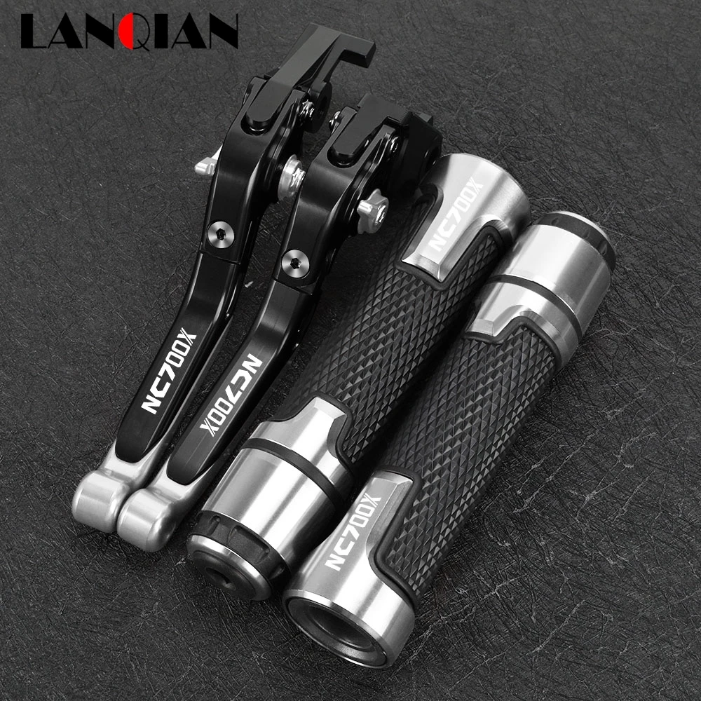 

FOR HONDA NC700X 2012 2013 2014 2015 Motorcycle Folding Extendable Adjustable Brake Clutch Levers Handlebar Hand Grips Ends